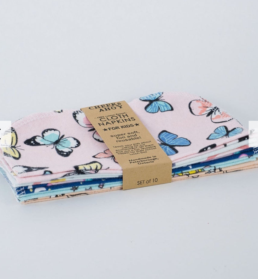 Cloth Napkins For Kids (Set Of 10) - Cheeks Ahoy