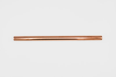 stainless steel reusable bubble tea straw rose gold